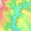 Mapa topográfico Les Faisses, altitud, relieve