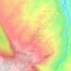 Mapa topográfico El Palmar Grande, altitud, relieve