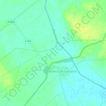 Mapa topográfico La Lluvia, altitud, relieve