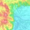 Mapa topográfico La Tuilière, altitud, relieve