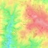 Mapa topográfico Le Mont, altitud, relieve