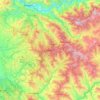 Mapa topográfico Shimla, altitud, relieve