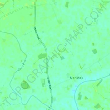 Mapa topográfico High Marishes, altitud, relieve