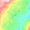 Mapa topográfico Guedieiros, Sendim, altitud, relieve