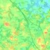 Mapa topográfico Lesvariel, altitud, relieve