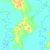 Mapa topográfico Entre-Rios, altitud, relieve