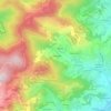 Mapa topográfico Le Barthelemy, altitud, relieve
