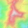 Mapa topográfico Jade Dragon Snow Mountain, altitud, relieve
