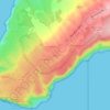 Mapa topográfico Azóia, altitud, relieve