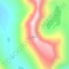 Mapa topográfico Quartzite Mountain, altitud, relieve