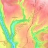Mapa topográfico Lockton, altitud, relieve