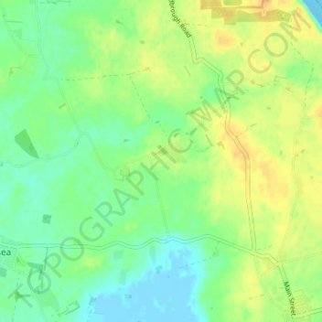 Mapa topográfico Owstwick, altitud, relieve
