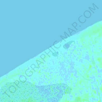 Mapa topográfico Варандей, altitud, relieve