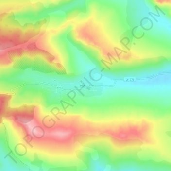 Mapa topográfico Alămor, altitud, relieve