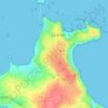 Mapa topográfico Poullout, altitud, relieve