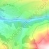 Mapa topográfico Yahshoush Waterflall 2, altitud, relieve