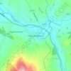 Mapa topográfico Newtownstewart, altitud, relieve