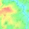 Mapa topográfico Les Roches, altitud, relieve
