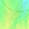 Mapa topográfico Dared, altitud, relieve
