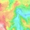 Mapa topográfico Les Ayeux, altitud, relieve