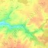 Mapa topográfico Le Mont Doré, altitud, relieve