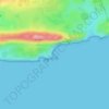 Mapa topográfico Mupe Bay, altitud, relieve