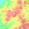 Mapa topográfico Carrasca, altitud, relieve