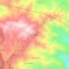 Mapa topográfico Los Chorritos, altitud, relieve