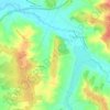 Mapa topográfico Le Clos, altitud, relieve
