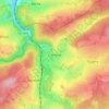Mapa topográfico Cierreux, altitud, relieve