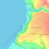 Mapa topográfico Ilo, altitud, relieve
