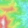 Mapa topográfico Le Priel, altitud, relieve
