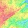 Mapa topográfico La Croix Corbin, altitud, relieve