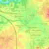 Mapa topográfico Lambton, altitud, relieve
