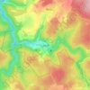 Mapa topográfico Lesse, altitud, relieve