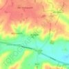 Mapa topográfico Brington, altitud, relieve