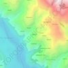 Mapa topográfico Kangsali, altitud, relieve
