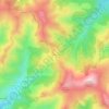 Mapa topográfico Sarasset, altitud, relieve