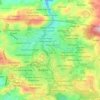Mapa topográfico Teodora Alonzo, altitud, relieve