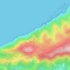 Mapa topográfico Cavidades y geoformas, altitud, relieve