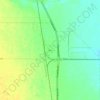 Mapa topográfico Etter, altitud, relieve