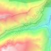 Mapa topográfico Unduavi, altitud, relieve