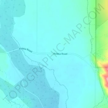 Mapa topográfico Poleta, altitud, relieve