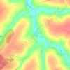 Mapa topográfico Малыхино, altitud, relieve