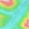 Mapa topográfico Chapella, altitud, relieve