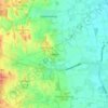 Mapa topográfico Hilten, altitud, relieve