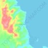 Mapa topográfico Halabangbaybay, altitud, relieve
