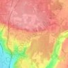 Mapa topográfico Le Pérou, altitud, relieve