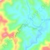 Mapa topográfico Bản Dơ Tơ Bo, altitud, relieve