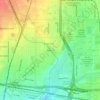 Mapa topográfico Bethune, altitud, relieve